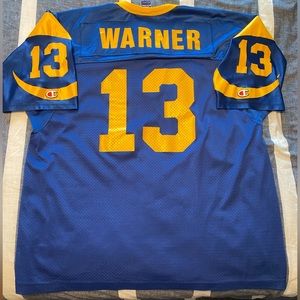 Kurt Warner LA Rams NFL football jersey Champion 48 XL St Louis Rams